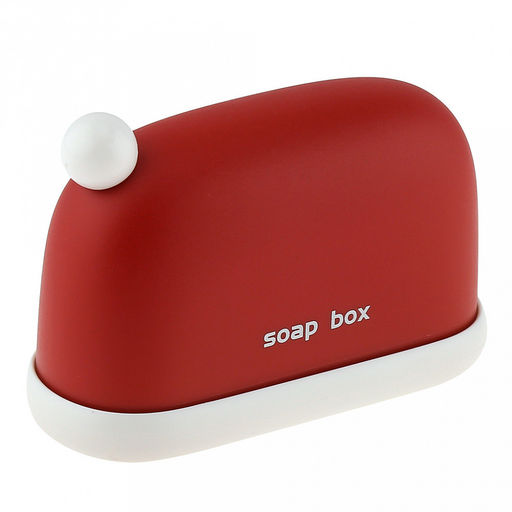 Вида Хоум (Vida Home) Мыльница настольная пластмассовая 11,3х4,8х7см, с крышкой, матовый пластик, цвета в ассортименте: белый; красный; бежевый, цветная коробка (Китай)