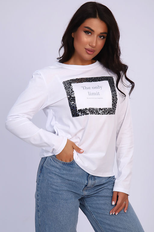 Футболка 55062 с дл. рукавом - Натали фото 13