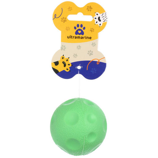 Цена за 4 шт. Игрушка - мячик для собак средних, мелких и крупных пород "Сырик для Бро", цвет зеленый, d-6см (лейбл)