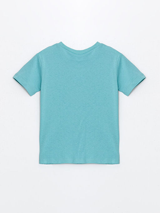 Bisiklet Yaka Nostaljik Maymun Bask?l? Erkek Bebek Ti??rt - Waikiki фото 2