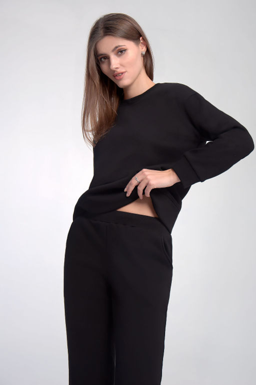 Арт. 2908Костюм женский с начесом 44-52 (5 шт) Цвет:черный - Калинка фото 6