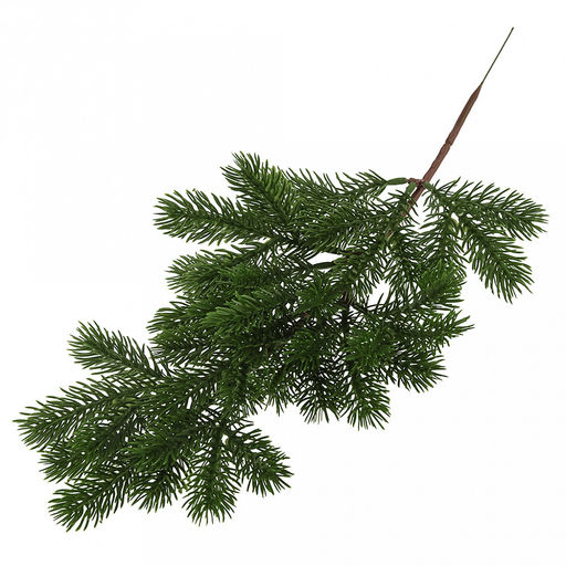 Декоративная ветка Елка 45см, средняя, пластик, зеленый (Россия) - Домашняя мода фото 3