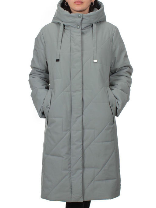 1132 GRAY Пальто зимнее облегченное женское (холлофайбер 150 гр.)