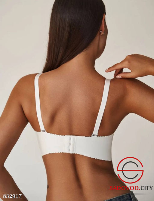 Бюстгальтер гладкий без косточек с пушапом