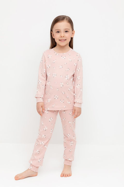 К 1552/дымчатая роза,ромашковое поле пижама дет