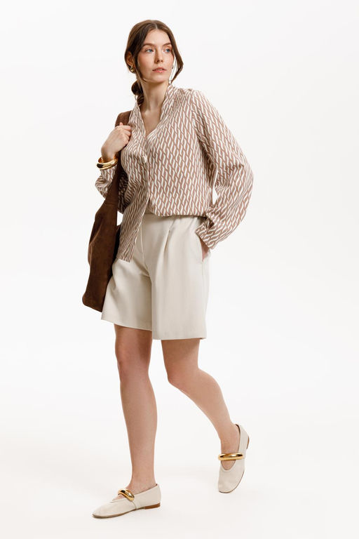 ЕВТ 3284/бежевые мини косы жакет жен