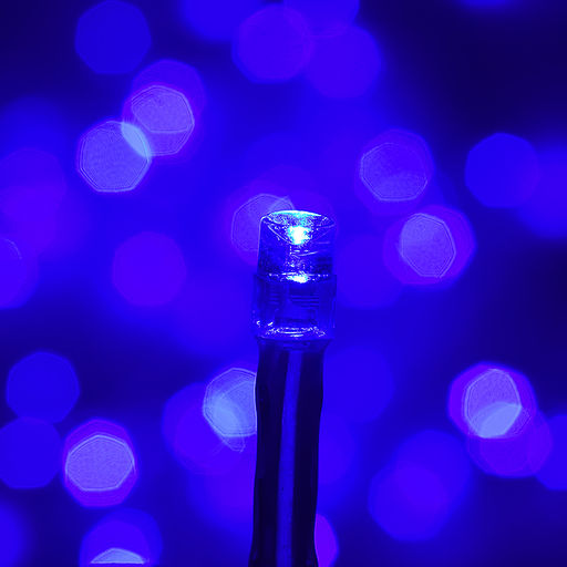 Электрогирлянда светодиодная 3 м, 96 ламп, синий