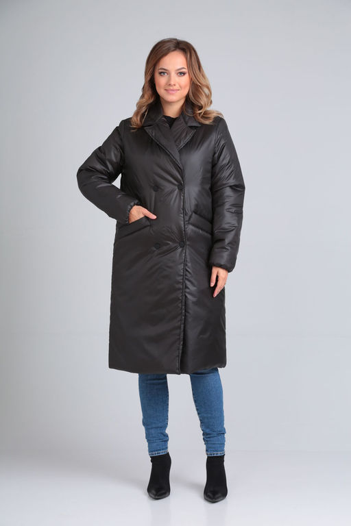 Пальто Modema 1039/1 черный  фото 3