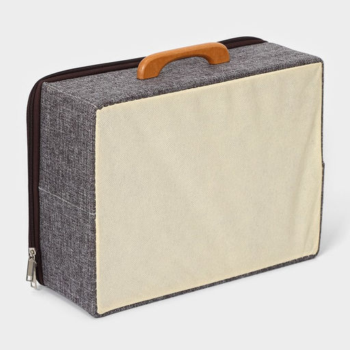 Короб для хранения на молнии LaDо́m «Рон», 32×25×11 см, серый