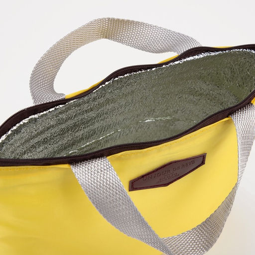 Термосумка на молнии 3.8 л, жёлтая