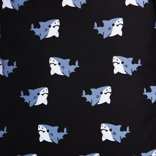 Рюкзак текстильный Акулы, 38х14х27 см, цвет чёрный - Nazamok фото 4