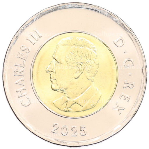 Монета 2 доллара 2025 года Канада Чествование неизвестного солдата Канады