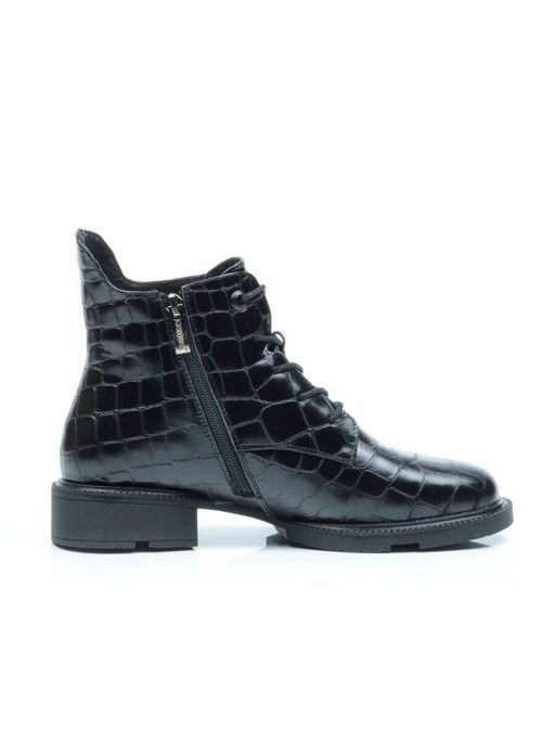 01-CXR130-1P BLACK Ботинки демисезонные женские (натуральная кожа, байка) - Фабричный китай фото 12