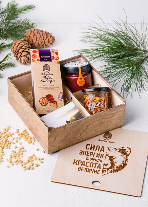Подарочный набор Медведь, 440 г - Сибирский кедр фото 6