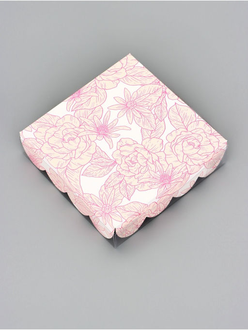 Цена за 5 шт. Коробка для печенья, С Любовью, 12?12?3 см