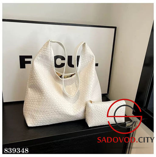 Женская сумка-тоут в ретро-плетеном дизайне - Bruno фото 2