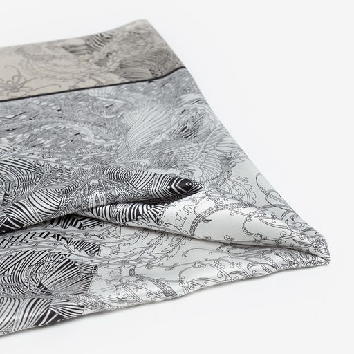 Платок женский MINAKU р-р 90*90 см, цвет серый  фото 2