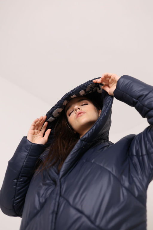 Пальто AMORI 2140 темно-синий  фото 4