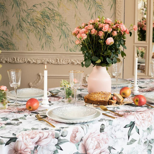 Скатерть «Доляна. Пионы», 145×180±3 см