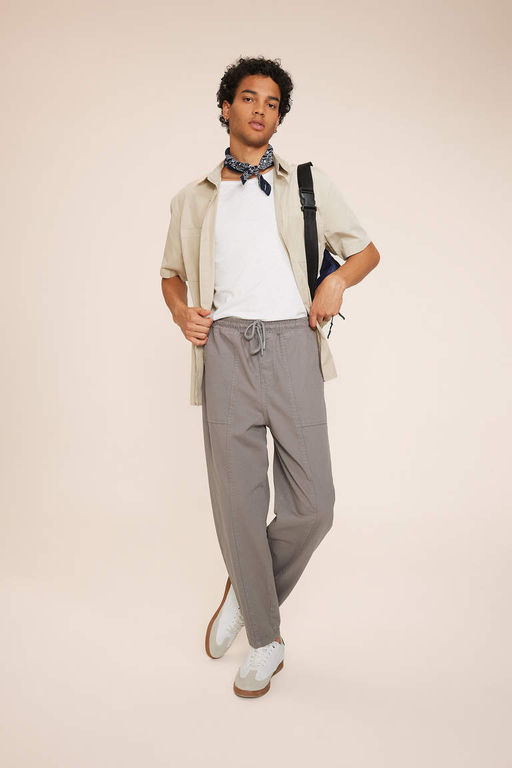 Габардиновые брюки прямого кроя Relax Fit - Defacto фото 2