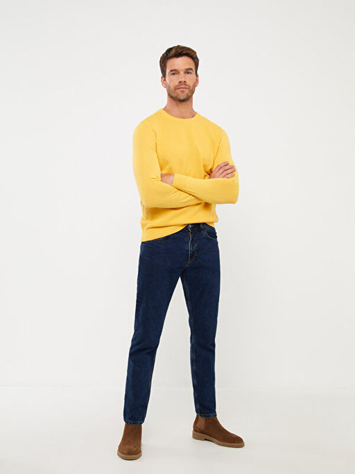 Bisiklet Yaka Erkek Triko Kazak