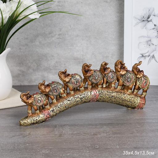 Статуэтка Слоны на бивне / 7149A /уп 18/ - ГалеонТрейд фото 5