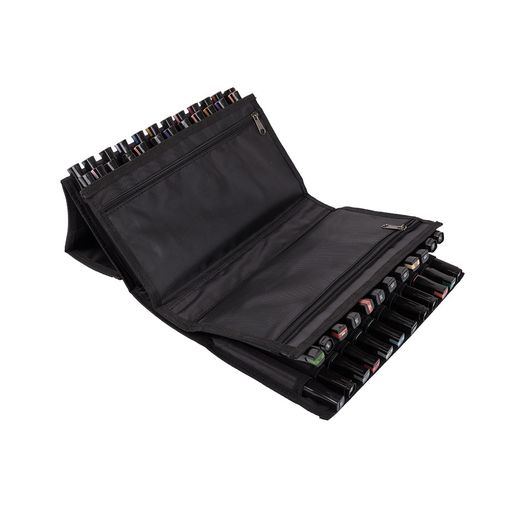 VISTA-ARTISTA Пенал для маркеров на 48 шт. VPBM-02 16 x 28 x 11 см 100% нейлон черный  фото 8