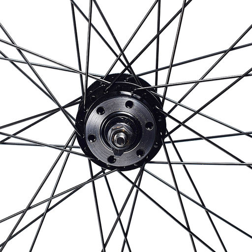 Колесо велосипедное 26" переднее, алюминий, диск 6-болт, с гайками