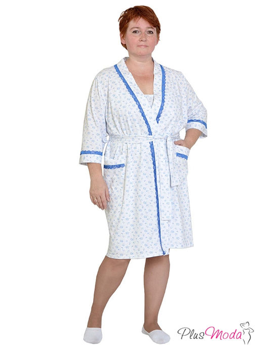 Халат Модель №116 размеры 44-84 - Plusmoda фото 2