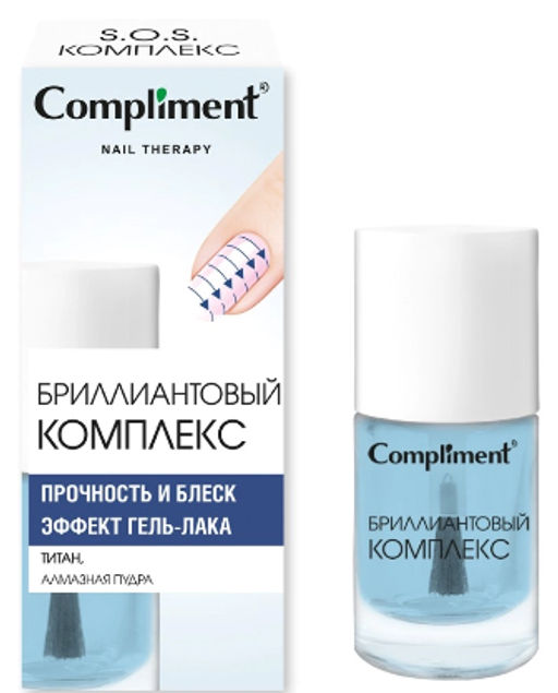 "Compliment" Nail therapy Средство для ногтей Бриллиантовый воссан.комплекс (10мл).12 / 919180