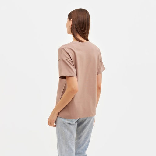 Футболка женская MINAKU Confident, бежевая, размер 42