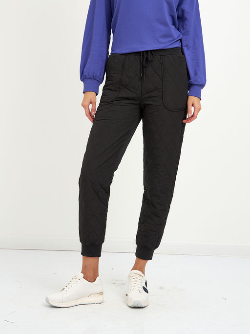 брюки женские черные на резинке - Glenfield фото 3