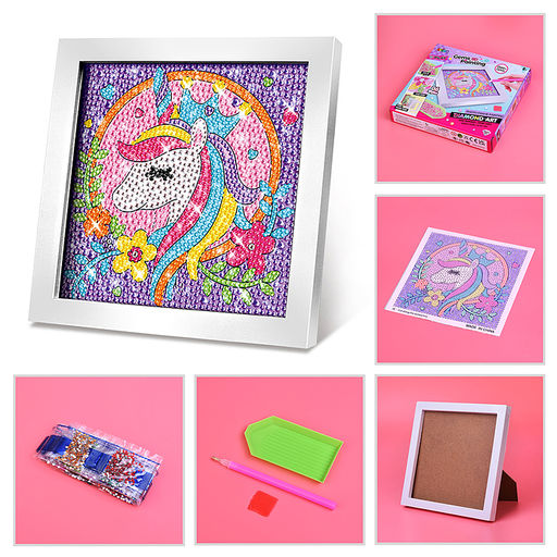 Мозаика алмазная A5501B "Единорожка" в коробке