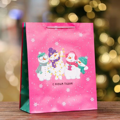 Пакет подарочный Новогодняя игрушка , 26 х 32 х 12 см - Simaland фото 3