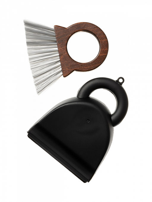 Щётка с совком 19x14,5x4,7 коричневый бук, ПП, ПЭТ - Denastia фото 4