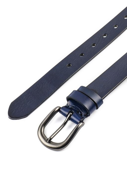 Мужской кожаный ремень Dierhoff ДРК 3051/2-30 Синий - Sergio valentini фото 9