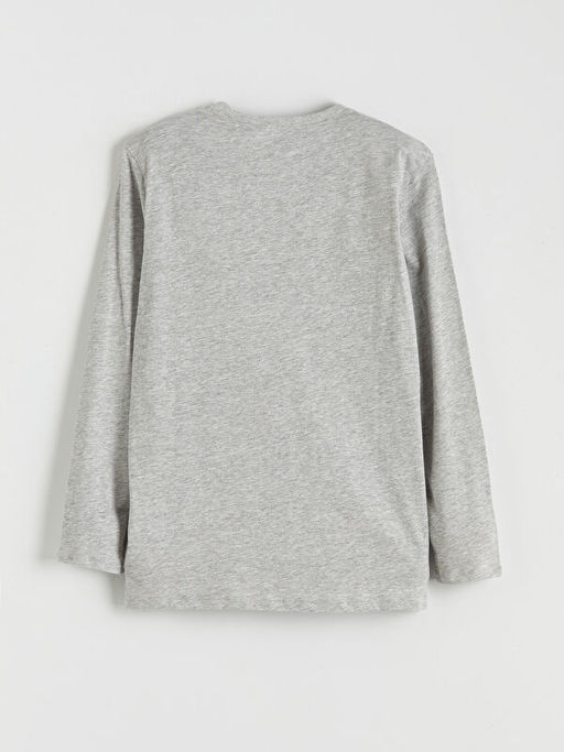 Bask?l? Erkek ?ocuk Pijama Tak?m?