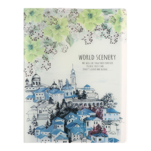 Папка формат А4, с 60 прозрачными файлами Город, МИКС - Calligrata фото 5