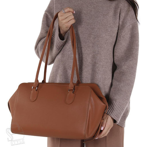 Сумка женская кожаная 8954VG brown Vitelli Grassi  в Новосибирске