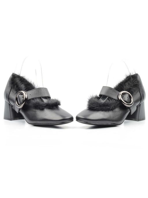 03-N18116P-2 BLACK Полуботинки женские (натуральная кожа) - Фабричный китай фото 13