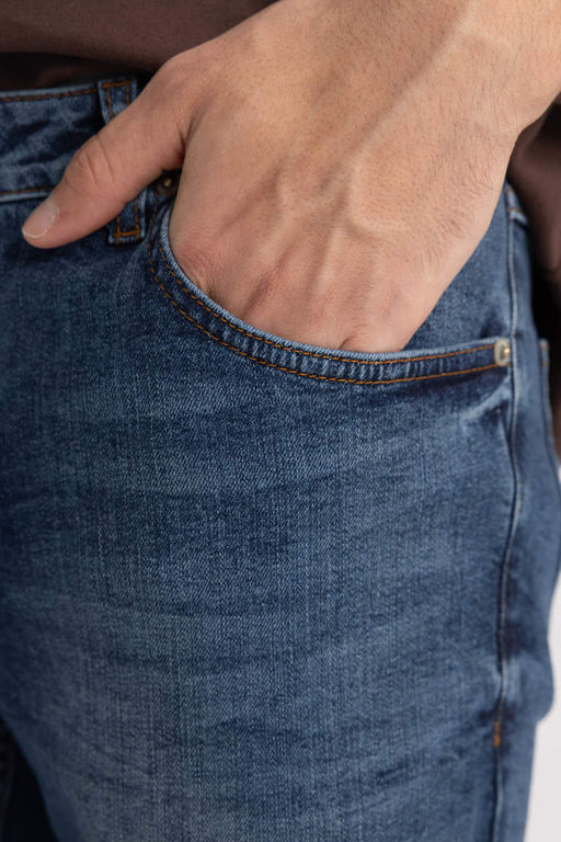 Джинсовые брюки скинни Carlo очень узкого кроя с нормальной талией и очень узкими штанинами - Defacto фото 6