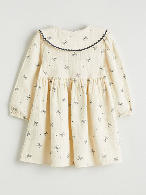 Bebe Yaka F?rf?rl? K?z ?ocuk Elbise