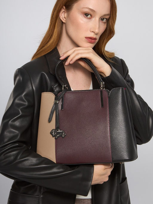Сумка Labbra L-220403 coffee foam/d.plum/black  фото 2