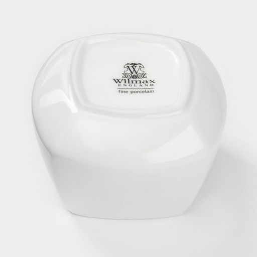Сахарница с крышкой Wilmax Ilona, 340 мл, фарфор, белая