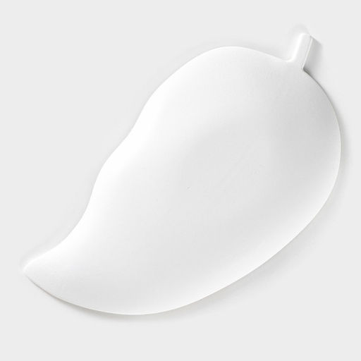 Блюдо для фруктов Доляна «Золотой лист», 31×17×3 см, белое