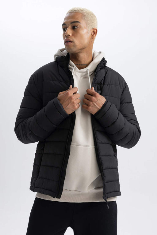 Водоотталкивающая куртка-пуховик приталенного кроя DeFactoFit  фото 5