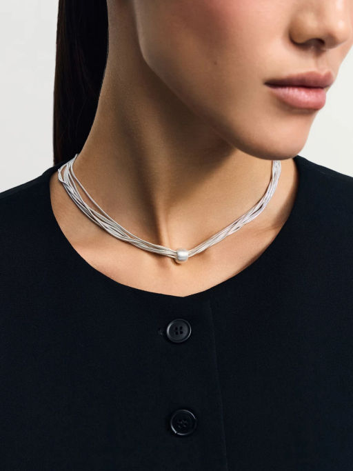 Многослойное украшение на шею / Zarina  фото 4