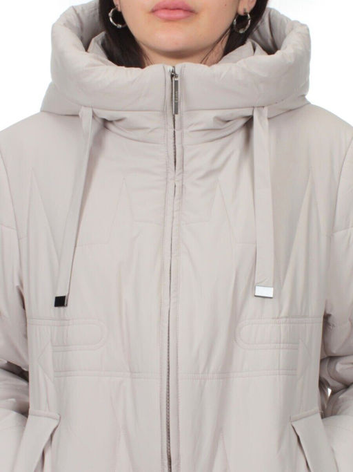 1073 LT. BEIGE Пальто зимнее облегченное женское (холлофайбер 150 гр.) - Fashion фото 3