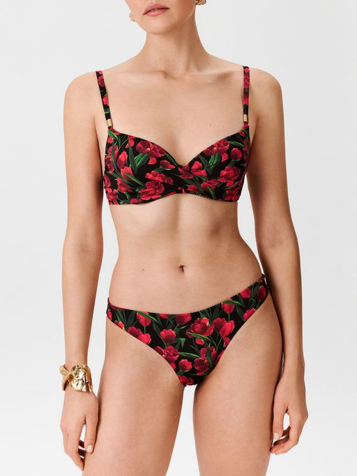 Infinity / Бюстгальтер купальный жен. V-shape Classic Nefeli красный принт - Infinity Lingerie фото 4