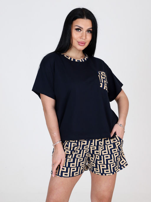 3122 ПИЖАМА (ШОРТЫ) (Фенди) - А-дина фото 3